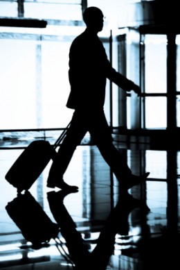 Businessman in airport